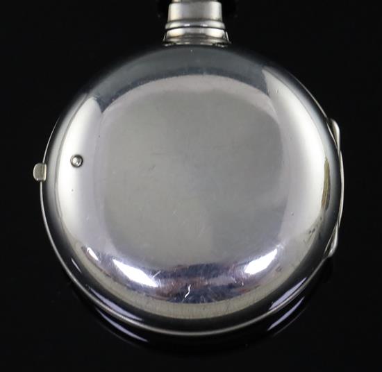 Robert Peacock, Lincoln, a George III large pair-cased pocket watch, No. 8244, with black Roman dial and plated outer case